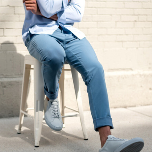 MINISTRY OF SUPPLY Pace Chino Pants 30 x33 Blue Flat Front NWT - Picture 3 of 12